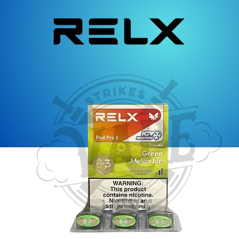 Relx Pro Pods 2 3 Pack Green Melon Ice