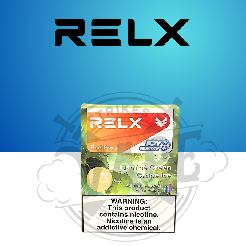 Relx Pro Pods 2 3 Pack Jasmine Green Grape Ice