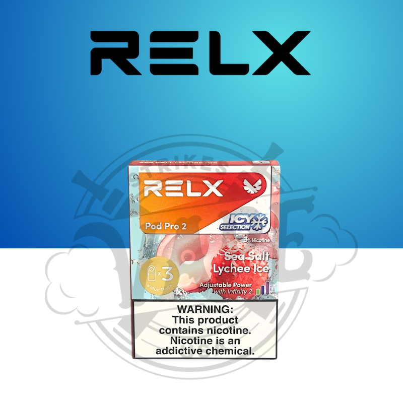 Relx Pro Pods 2 3 Pack Sea Salt Lychee