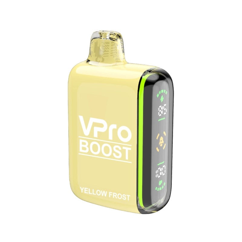 vPro Boost 24K Disposable Vape yellow frost