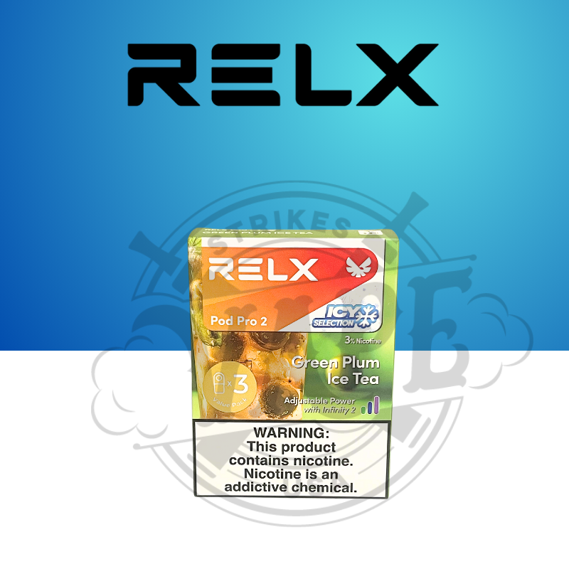 Relx Pro Pods 2 3 Pack Green Plum Ice Tea