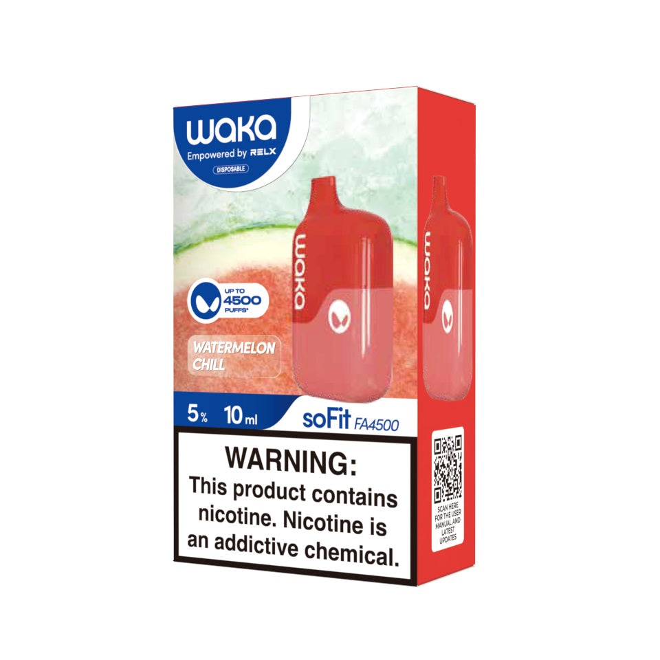 Waka SoFit FA4500 Disposable Vape Watermelon Chill 5