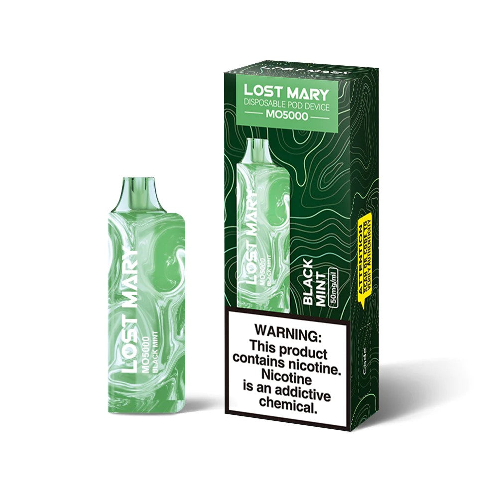 Lost Mary MO5000 Disposable Vape Black Mint