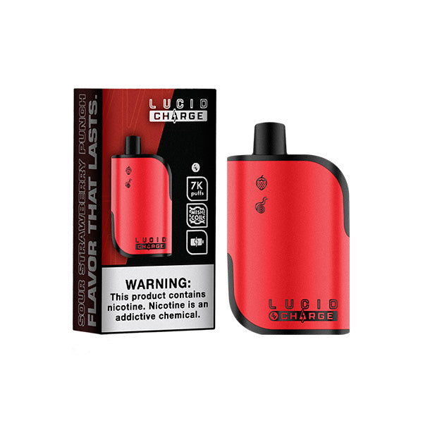 Lucid Charge Disposable Vape Sour Strawberry Punch 